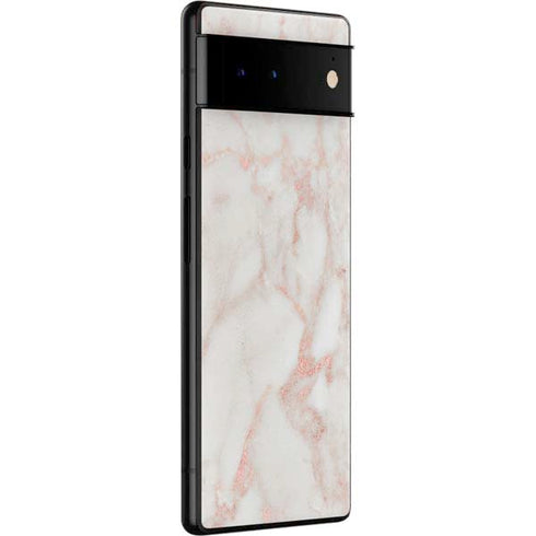 Rose Gold Marble Google Pixel 6 Pro Skin